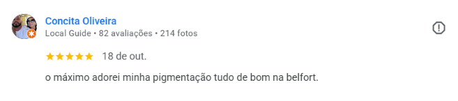 Avaliação 5 estrelas de Valeria Lima no Google