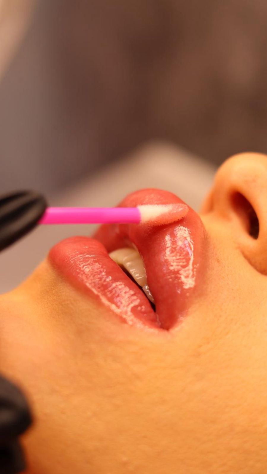 Resultado de hidratação labial Hydra Gloss